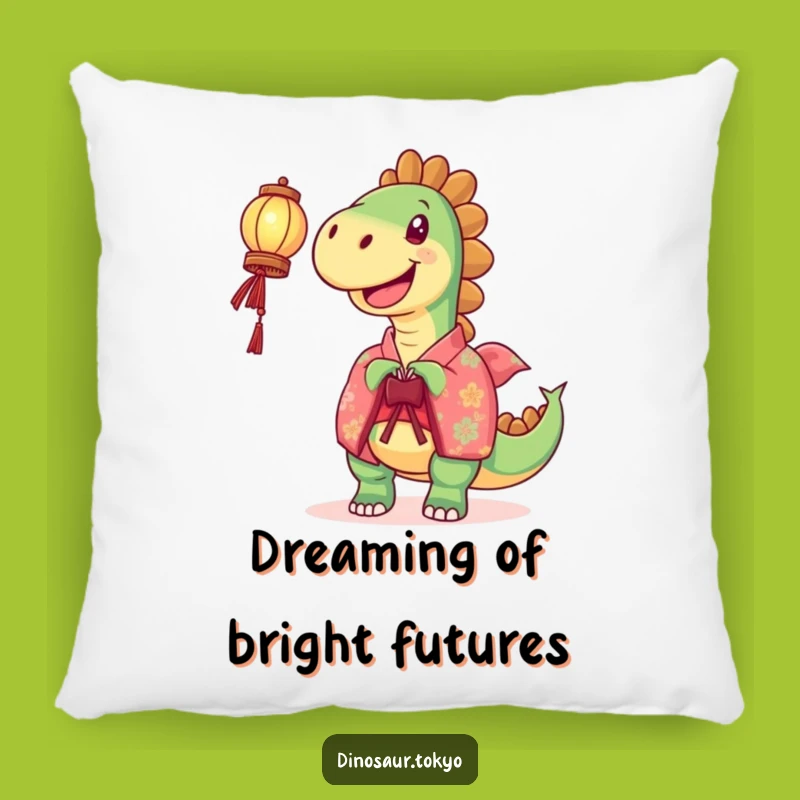 Funny Joyful Dinosaur Lantern Pillow: Cozy Comfort with a Radiant Glow
