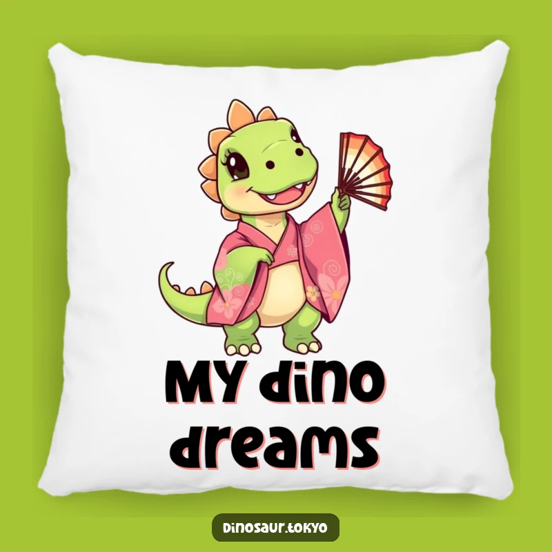 Funny Dino Kimono Pillow: Cute Accent Decor, Comfy Funny Gift for Happy Homes