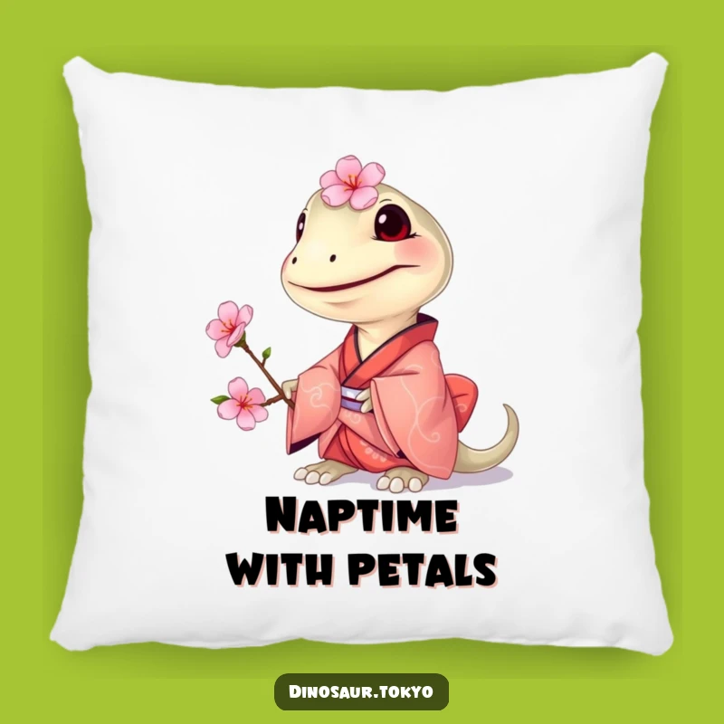 Funny Compsognathus Kimono Pillow: Cozy Comfort with Tiny Dino Charm