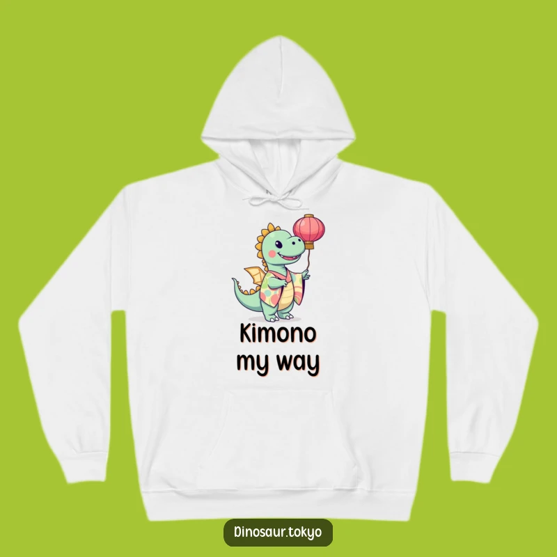 Funny Dinosaur Kimono Hoodie - Cozy Vibrant Art Gift for Warmth