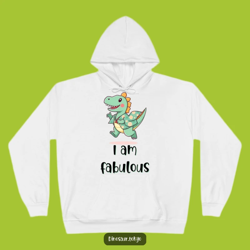 Funny Dinosaur Kimono Hoodie, Playful Dino Art, Cozy Whimsical Gift