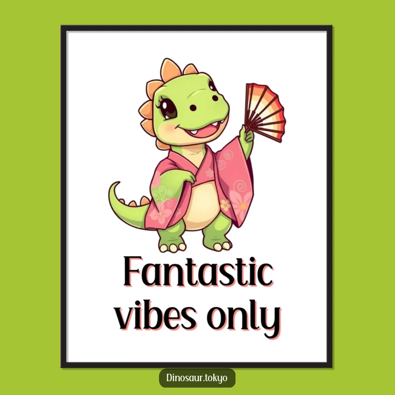 Funny Free Printable Wall Art: Dino Dancer, Cute Downloadable Decor for Whimsical Spaces