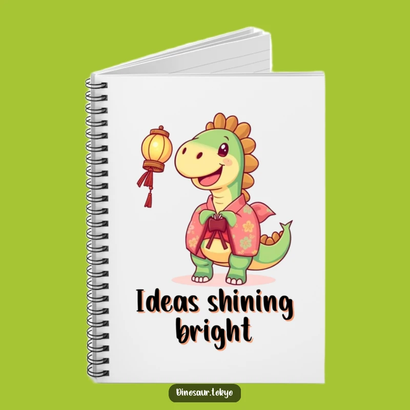 Funny Joyful Dinosaur Lantern Notebook: Journal Your Brightest Ideas