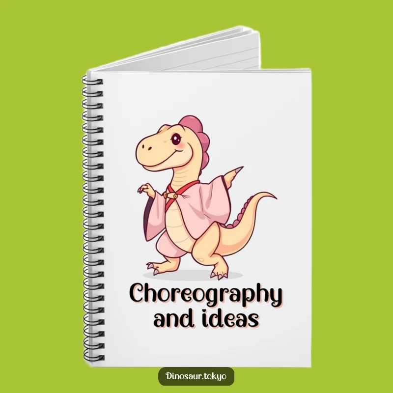 Funny Kimono Dinosaur Notebook: Journal Your Thoughts with Prehistoric Elegance