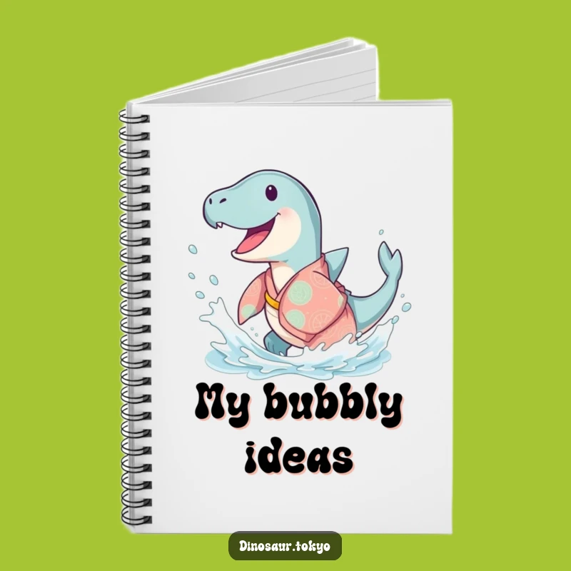 Funny Ichthyosaurus Kimono Notebook: Jot Down Ideas with Sea Joy