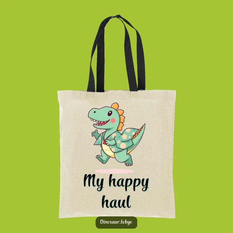 Funny Dinosaur Kimono Tote Bag, Playful Dino Art, Whimsical Carry-All Gift